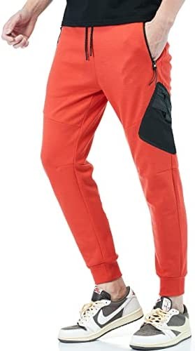 W JIANWANG Men's Slim Sweatpants Casual Joggers Lounge Track Pants for Running Workout Athletic Training Gym Hiking