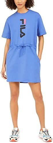 Fila Women's Oribe Tie Dress Blue Medium
