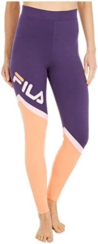 Fila Roxy Cut & Sew Leggings Gothic Grape/Cadmium Orange/Candy Pink XS 28