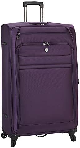 Travelers Club Business Class Expandable Spinner Luggage, Premium Purple, Checked-Extra Large 32-Inch