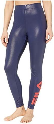 Fila womens Skyler Lame High-waisted Leggings