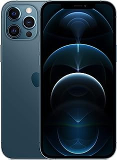 Apple iPhone 12 Pro Max (128GB, Pacific Blue) [Locked] + Carrier Subscription