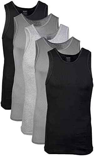 Gildan Men's A-Shirts Tanks Multipack