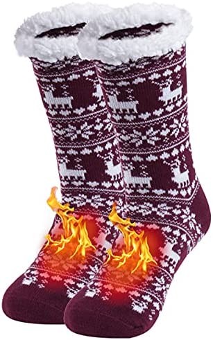 Women Slipper Socks,Sunew Girls Winter Warm Thick Fleece Lining Socks Fuzzy Soft Home Grippers Thermal Socks