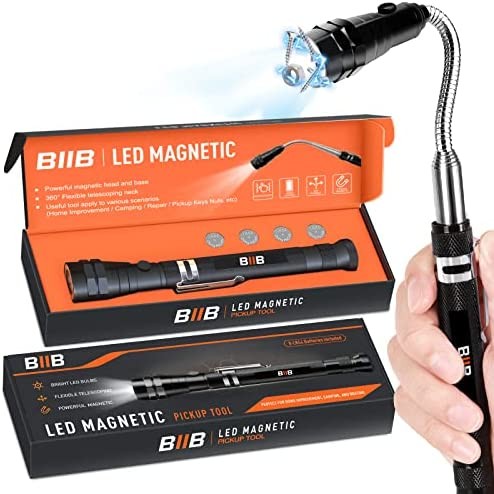 BIIB Gifts for Men, Stocking Stuffers for Men Gifts, Telescoping Magnetic Pickup Tools Cool Gadgets for Men, Christmas Birthday Gifts for Men, Husband, Boyfriend, Him, Cool Stuff for Men Dad Gifts