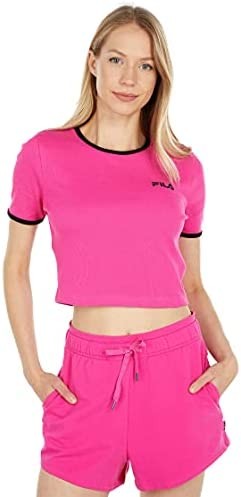 Fila Perla Short Sleeve Crop Top