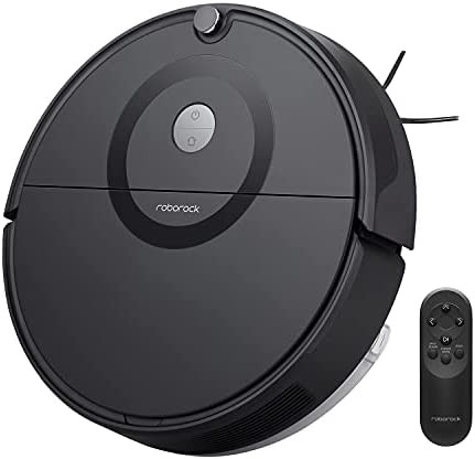 roborock E5 Mop Robot Vacuum and Mop, Self-Charging Robotic Vacuum Cleaner, 2500Pa Strong Suction, Wi-Fi Connected, APP Control, Works with Alexa, Ideal for Pet Hair, Carpets, Hard Floors (Black)