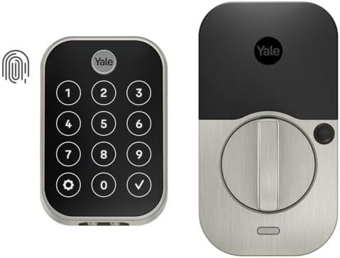 Yale Assure Lock 2 Touch - New Fingerprint Keypad Door Lock - Key Free Touchscreen in Satin Nickel (YRD450-F-BLE-BSP)