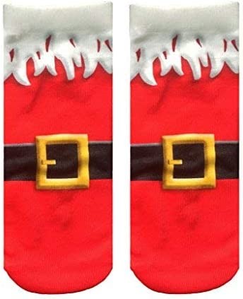 Living Royal Christmas Santa Boots Socks Ankle Size