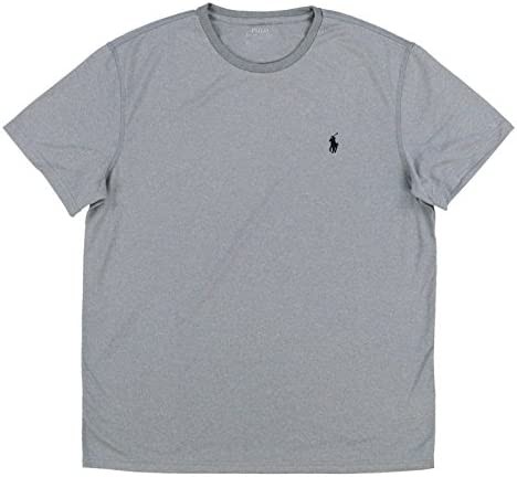 Polo Ralph Lauren Mens Crew Neck Performance T-Shirt (Medium, Grey Heather)