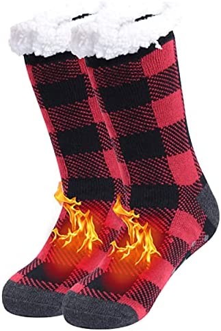 Women Slipper Socks,Sunew Girls Winter Warm Thick Fleece Lining Socks Fuzzy Soft Home Grippers Thermal Socks