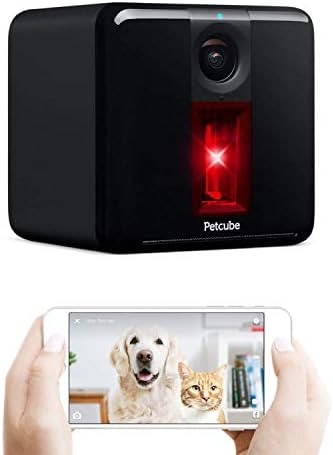 Petcube [2017 Item Play Smart Pet Camera with Interactive Laser Toy. Remote Dog/Cat Monitoring with HD 1080p Video, Two-Way Audio, Night Vision, Sound/Motion Alerts. App-Enabled Pet and Home Safety