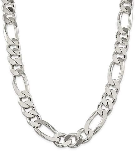 925 Sterling Silver Figaro Chain Necklace Jewelry Gifts for Women in Silver Choice of Lengths 16 18 20 24 22 26 28 30 36 and Variety of mm Options