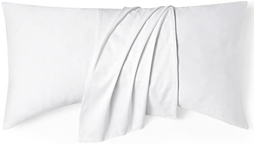 Zoey Sleep Curved 100% Cotton Pillow Case 450 Thread Count - Soft Luxurious Pillowcase Designed for Zoey Sleep Side Sleeper Pillows (King, White)