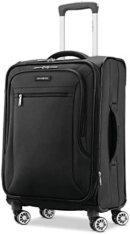 Samsonite Ascella X Softside Expandable Luggage with Spinner Wheels, Black, Carry-On 20-Inch