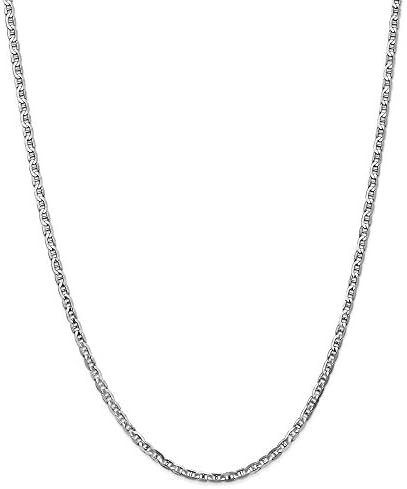 14k Gold Nautical Ship Mariner Anchor Link Chain Necklace Jewelry Gifts for Women in Yellow Gold White Gold Choice of Lengths 14 16 18 20 24 22 and 1.5mm 11mm 3mm 9mm