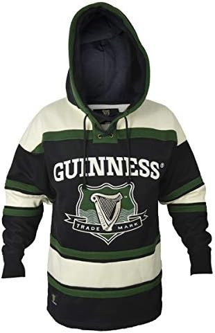 Guinness 男連帽冰球球衣 |軟棉愛爾蘭曲棍球球衣 |適合日常穿著的完美曲棍球連帽衫