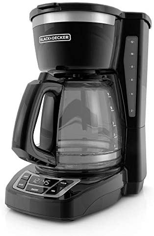 Black+Decker CM1160B 12-Cup Programmable Coffee Maker, Black/Stainless Steel