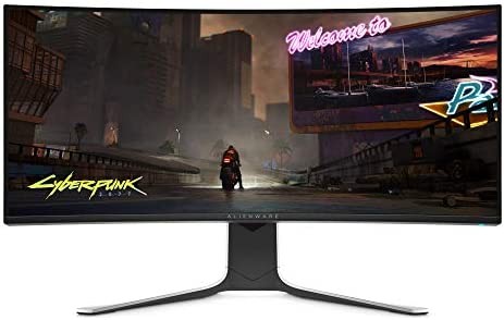 Alienware 120Hz UltraWide Gaming Monitor 34 Inch Curved Monitor with WQHD (3440 x 1440) Anti-Glare Display, 2ms Response Time, Nvidia G-Sync, Lunar Light - AW3420DW