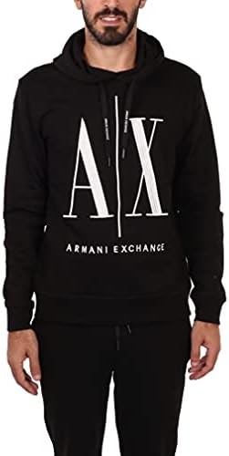 A|X ARMANI EXCHANGE Men's Icon Project Embroidered Logo Hooded Sweatshirt