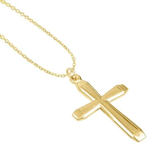 JULIETTE COLLECTION 14KT Yellow Gold Cross Religious Pendants/Charms for Men and Women - Available in Various Designs