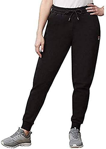 Fila Womans Jalisa Fleece Jogger Pant (XXL, Black)