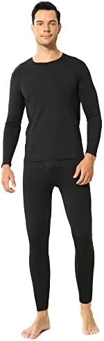 ViCherub Men's Thermal Underwear Set Long Johns for Men with Fleece Lined Base Layer Top Bottom