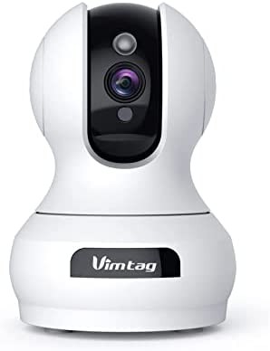 Pet Camera, Vimtag Indoor Camera with 1080P Night Vision, Moving& Sound Detection for Baby/Dog Monitor, Two Way Talk, Cloud/Local Storage, Live Video, WiFi Connect, Works with Alexa for Home