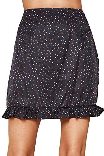Sugar Lips Women's Star Print Ruffle Mini Skirt