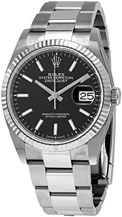 Rolex Datejust 36 Black Dial Automatic Men's Oyster Watch 126234BKSO