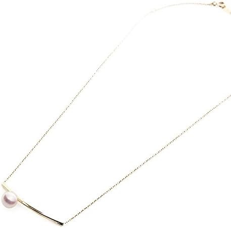 Japanese 7.0mm Akoya Cultured Pearl Pendant Necklace for Women with 18K Yellow Gold | Stylish Design Excellent Gift | Pearl Necklace