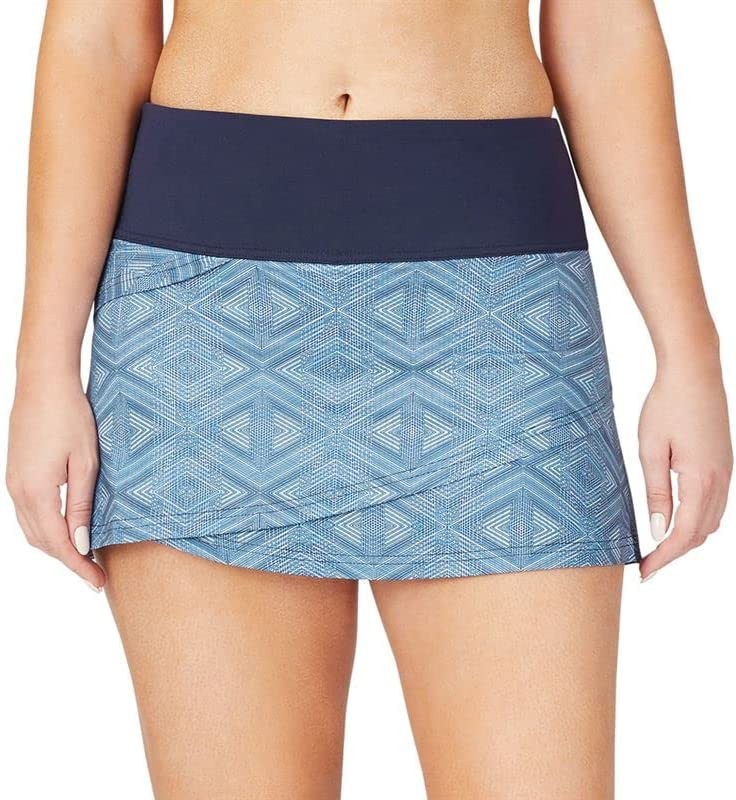 Fila Essentials Tiered Skirt - Navy/Digital Diamond