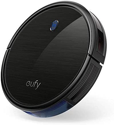 eufy Boost IQ RoboVac 11S（超薄型），1300Pa强吸力，超靜音，自動充電機器人吸塵器，可清潔硬地板至中絨地毯（黑色）（更新）