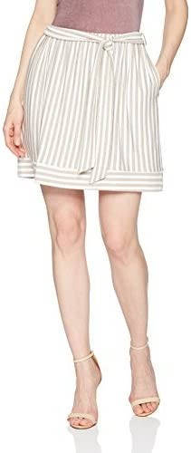 Three Dots Women's Nantucket Stripe Terry Short Loose Skirt