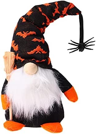 PRETYZOOM 1Pc Halloween Gnomes Plush Decor Witch Scandinavian Tomte Nisse Swedish Halloween Table Decorations Gifts
