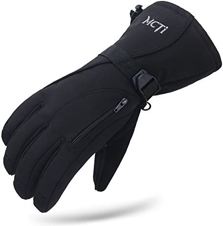 MCTi Waterproof Mens Ski Gloves Winter Warm 3M Thinsulate Snowboard Snowmobile Cold Weather Gloves