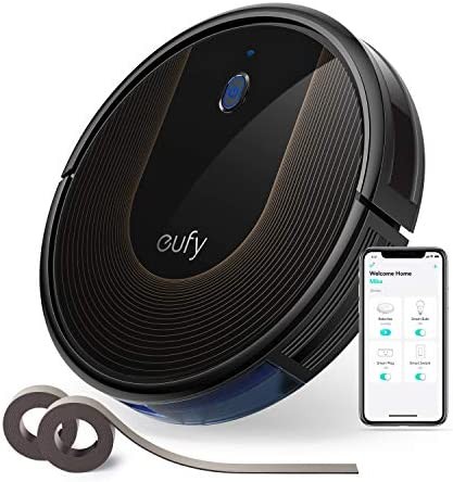 eufy by Anker, BoostIQ RoboVac 30C, Robot Vacuum Cleaner, Wi-Fi, Super-Thin, 1500Pa Suction, Boundary Strips Included, Quiet, Self-Charging Robotic Vacuum, Cleans Hard Floors to Medium-Pile Carpets