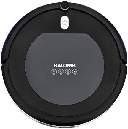 Kalorik® Home Ionic Pure Air Rechargeable Robot Vacuum with Four Smart Cleaning Modes, Black and Gray