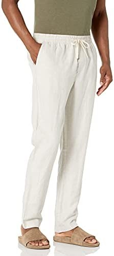 Nautica Men's Classic Fit Drawstring Linen Pant