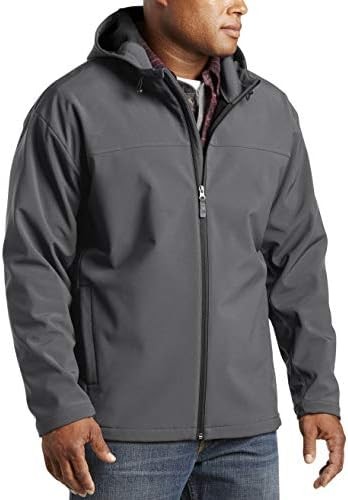 HARBOR BAY by DXL 男士大號加長連帽粘合抓絨夾克 | SHOPBOP羊毛襯裡內部和光滑的全拉鍊外殼