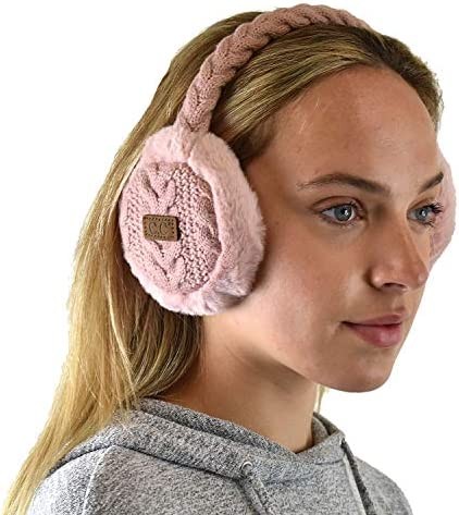 C.C Soft Winter Warm Adjustable Headband Ear Warmer Earmuffs