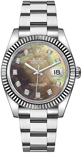 Rolex Datejust 36 Diamond Black Mother of Pearl Dial Women's Watch 116234