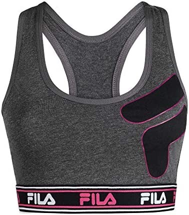 Fila Women's Classic Logo Cotton Racerback Sports Bra