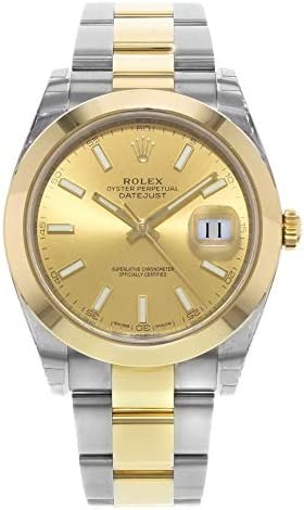 Rolex Datejust 41 Champagne Dial Steel and 18K Yellow Gold Oyster Men's Watch 126303CSO