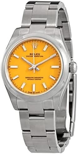 Rolex Oyster Perpetual 31 Automatic Chronometer Yellow Dial Ladies Watch 277200YLSO