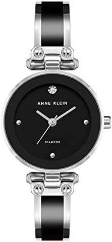 Anne Klein Women's Genuine Diamond Dial Bangle Watch
