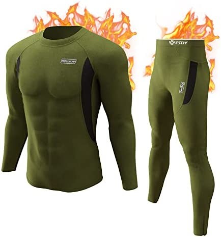 Thermal Underwear Set Winter Hunting Gear Sport Long Johns Base Layer Bottom Top Midweight