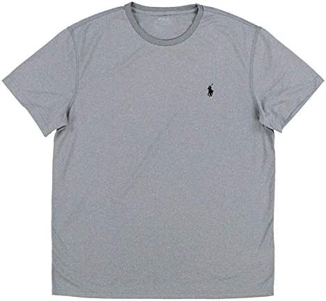 Polo Ralph Lauren Mens Crew Neck Performance T-Shirt (XX-Large, Grey Heather)