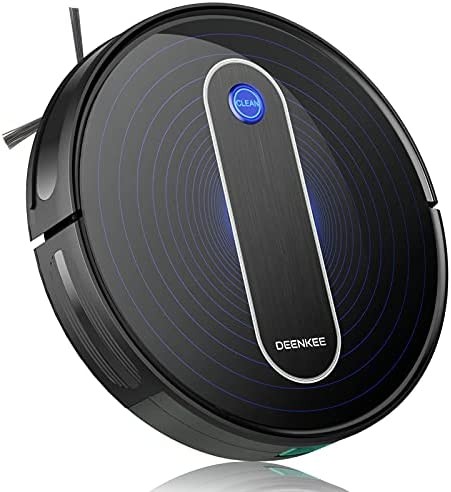 Robot Vacuum,Deenkee DK600MAX Robot Vacuum Cleaner 3-IN-1 Upgraded 2000PA Auto Robotic Vacuum,120Min Runtime 6 Cleaning Mode Robot Vacuum for Pet Hair,Hard Floor&Carpet(2.75"Thin,Self-Charging,Quiet)