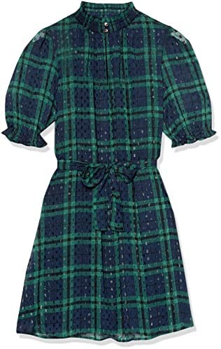 Tommy Hilfiger Women's Shift Chiffon Long Sleeve Mock Neck Dress